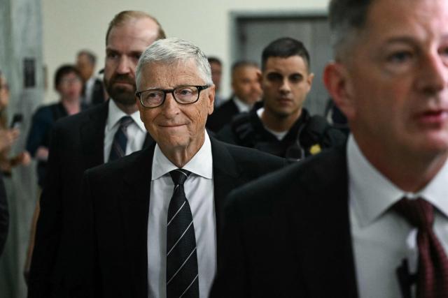 Microsoft co-founder Bill Gates arrives for a closed-door interview with the House Oversight Committee on Capitol Hill in Washington, DC, on June 10, 2026. Gates is set to face questioning Wednesday from US lawmakers over his relationship with late sex offender Jeffrey Epstein, whose network of wealthy and powerful associates has fueled years of scrutiny and conspiracy theories. Gates, one of the world's richest men and a leading philanthropist, is appearing before the House Oversight Committee for a transcribed interview about the disgraced financier, who died in a New York jail cell in 2019 while awaiting trial on sex trafficking charges involving underage girls. (Photo by Kent NISHIMURA / AFP)