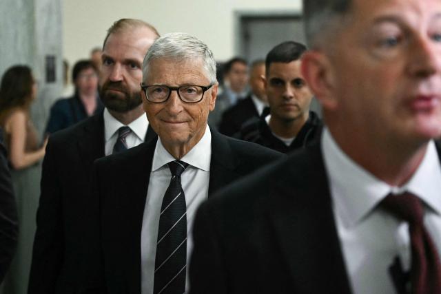 Microsoft co-founder Bill Gates arrives for a closed-door interview with the House Oversight Committee on Capitol Hill in Washington, DC, on June 10, 2026. Gates is set to face questioning Wednesday from US lawmakers over his relationship with late sex offender Jeffrey Epstein, whose network of wealthy and powerful associates has fueled years of scrutiny and conspiracy theories. Gates, one of the world's richest men and a leading philanthropist, is appearing before the House Oversight Committee for a transcribed interview about the disgraced financier, who died in a New York jail cell in 2019 while awaiting trial on sex trafficking charges involving underage girls. (Photo by Kent NISHIMURA / AFP)