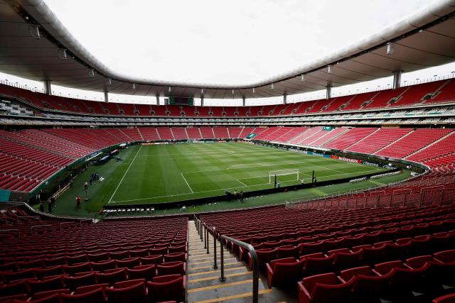 A view of the Guadalajara Stadium in Zapopan, Mexico on June 10, 2026, on the eve of the 2026 World Cup football match between South Korea and the Czech Republic. (Photo by Ulises Ruiz / AFP)