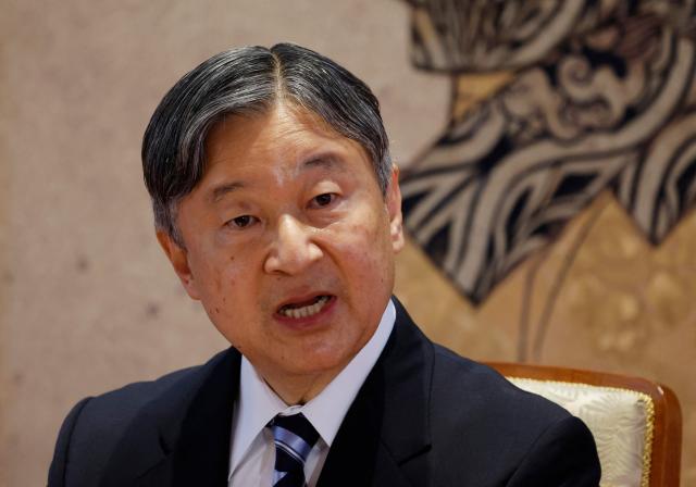 Japanese Emperor Naruhito (C) takes part in a press conference about his upcoming visit to the Netherlands and Belgium, in Tokyo on June 11, 2026. (Photo by Kim Kyung-Hoon / POOL / AFP)