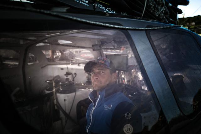 French skipper Thibaut Vauchel-Camus sails his Ocean Fify multihull Solidaires en Peloton, during a convoying from Saint-Malo to Fecamp, ahead of the Route du Rhum solo transatlantic sailing race from Saint-Malo to Pointe-a-Pitre, on June 10, 2026. The start of the 13rd edition of the Route du Rhum is scheduled for November 1, 2026. (Photo by Lou BENOIST / AFP)