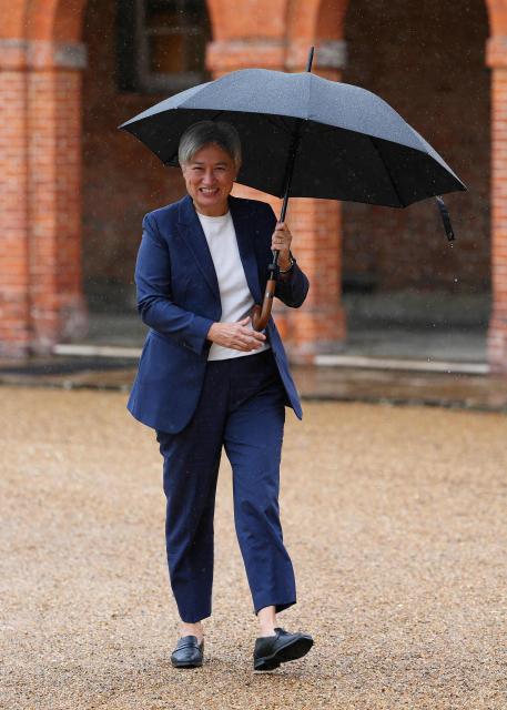 Britain's Foreign Secretary Yvette Cooper arrives for a meeting with her British counterpart, at Chevening House Sevenoaks, southern England on June 11, 2026. (Photo by Carl Court / POOL / AFP)