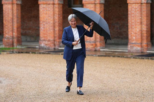 Britain's Foreign Secretary Yvette Cooper arrives for a meeting with her British counterpart, at Chevening House Sevenoaks, southern England on June 11, 2026. (Photo by Carl Court / POOL / AFP)