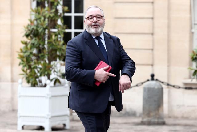 French Socialist Party senator Rachid Temal arrives for a meeting with France's Prime Minister gathering several political parties and security institutions representatives on safeguarding democratic debates against foreign interference after Paris prosecutors opened in May a probe to investigate whether an Israeli company interfered in local French elections, at the Matignon Hotel in Paris on June 11, 2026. The case was opened after several far-left candidates charged they were targeted by disinformation campaigns, as France's government body responsible for combatting online disinformation Viginum said that it had noted a "system of artificial or automated dissemination to spread manifestly inaccurate or misleading content". (Photo by Behrouz MEHRI / AFP)