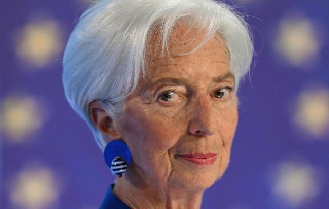 European Central Bank (ECB) President Christine Lagarde addresses a press conference on the Eurozone's monetary policy, at the central bank's headquarters in Frankfurt am Main, western Germany, on June 11, 2026. The European Central Bank on June 11, 2026 raised its inflation forecasts while cutting growth expctations for this year as the blockade of the Strait of Hormuz threatens to prolong a surge in global energy prices.
The bank now forecasts inflation of 3.0 percent under its baseline scenario, up from its March figure of 2.6 percent. (Photo by Kirill KUDRYAVTSEV / AFP) / ALTERNATIVE CROP
