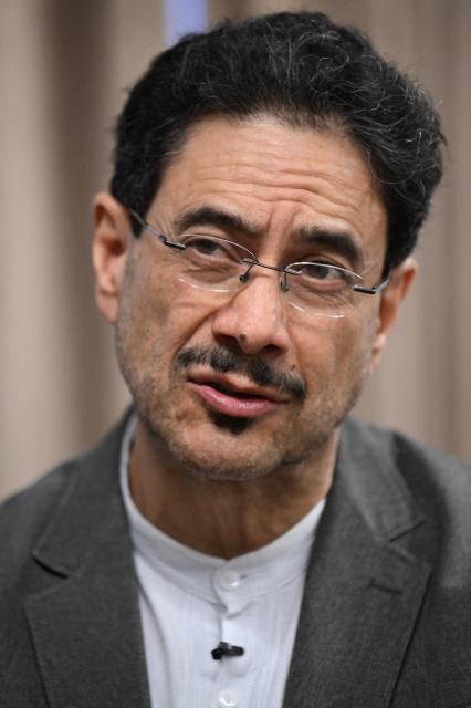 Colombia's presidential candidate for the Pacto Historico party Ivan Cepeda speaks during an AFP interview in Bogota on June 11, 2026. Colombia’s leftist presidential candidate Ivan Cepeda told AFP on June 11 that he was willing to make "necessary" changes to the peace policy of President Gustavo Petro, which sought to negotiate with armed groups amid a surge in violence. (Photo by Juan BARRETO / AFP)