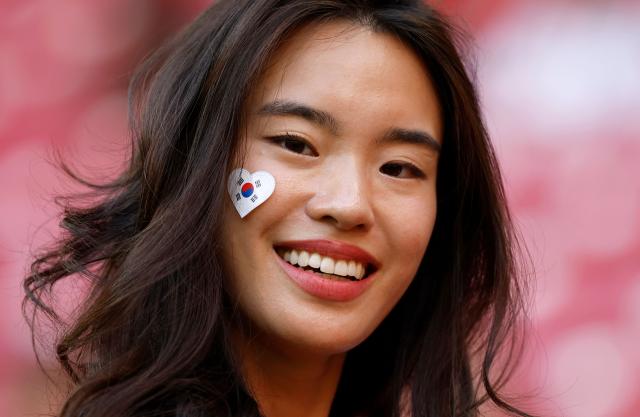 A fan of South Korea looks on ahead of the 2026 World Cup Group A football match between South Korea and the Czech Republic at the Guadalajara Stadium in Zapopan on June 11, 2026. (Photo by Ulises RUIZ / AFP)