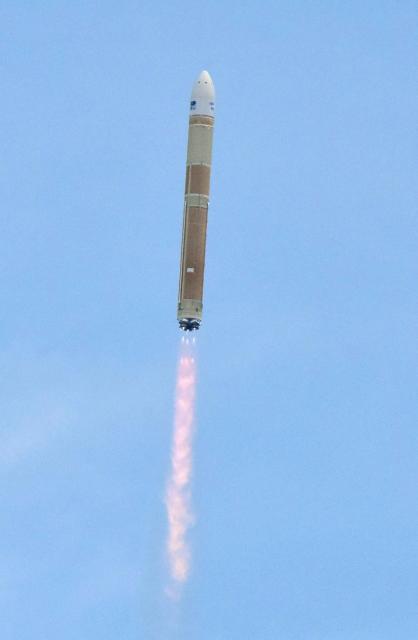 The H3 rocket No. 6 is launched at Tanegashima Space Center in Kagoshima Prefecture on June 12, 2026. (Photo by JIJI PRESS / AFP) / Japan OUT