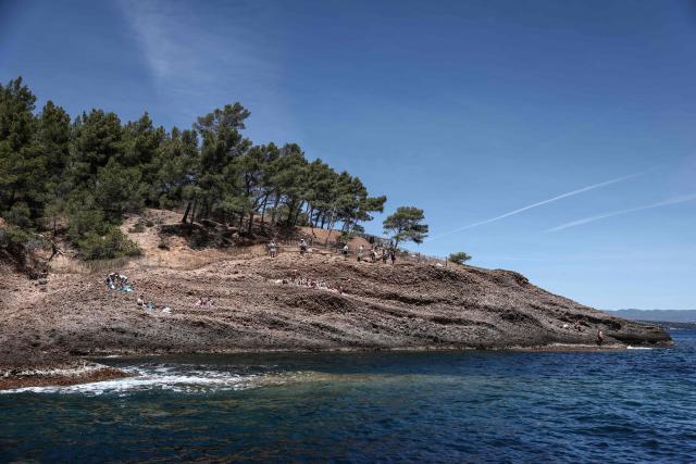 This photograph shows the "Anse du Sec" in La Ciotat, southeastern France on June 11, 2026. (Photo by Thibaud MORITZ / AFP)