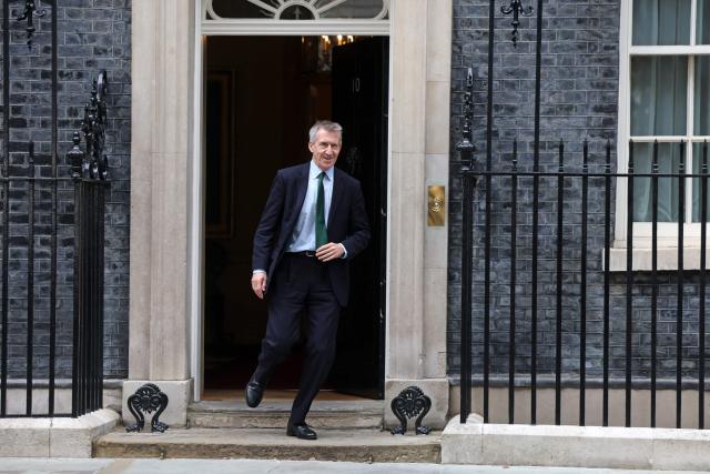 Britain's newly appointed Defence Secretary, Dan Jarvis leaves from 10 Downing Street, in central London on June 12, 2026. Former army officer Dan Jarvis was on June 11 named Britain's new defence minister, hours after John Healey quit, accusing the government of failing to commit enough money to protect the country. (Photo by Toby Shepheard / AFP)