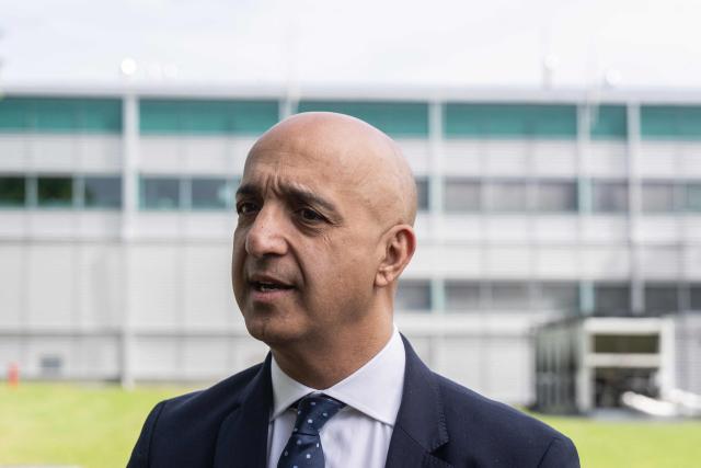 The CEO of Danish pharmaceutical group Novo Nordisk, Mike Doustdar, answers journalists during the opening of Novo Nordisk's new manufacturing facility in Bohumil village, near Prague, Czech Republic, on June 12, 2026. (Photo by Michal Cizek / AFP)
