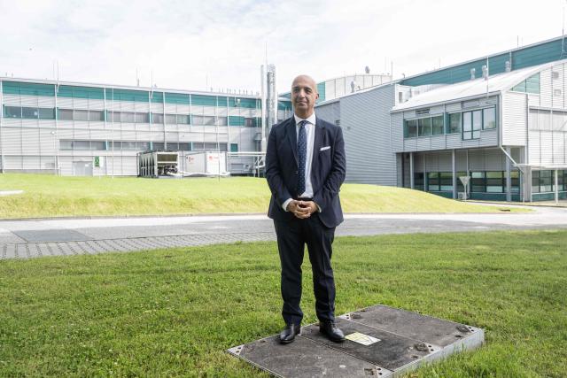 The CEO of Danish pharmaceutical group Novo Nordisk, Mike Doustdar, poses for the media during the opening of Novo Nordisk's new manufacturing facility in Bohumil village, near Prague, Czech Republic, on June 12, 2026. (Photo by Michal Cizek / AFP)