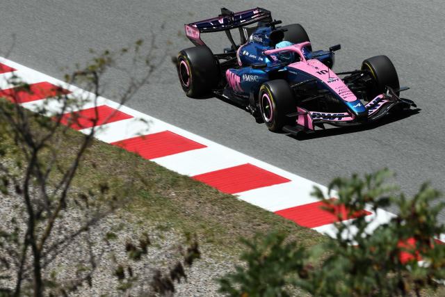 Alpine's French driver Pierre Gasly takes part in the first practice session at the Circuit de Catalunya ahead of the Catalonia Formula One Grand Prix in Montmelo, on the outskirts of Barcelona on June 12, 2026. (Photo by Josep LAGO / AFP)