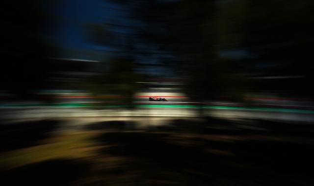 Red Bull Racing's Dutch driver Max Verstappen takes part in the first practice session at the Circuit de Catalunya ahead of the Catalonia Formula One Grand Prix in Montmelo, on the outskirts of Barcelona on June 12, 2026. (Photo by Josep LAGO / AFP)