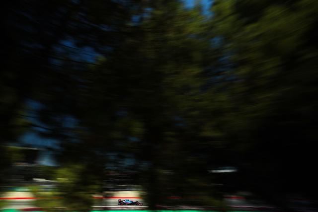 Alpine's Argentine driver Franco Colapinto takes part in the first practice session at the Circuit de Catalunya ahead of the Catalonia Formula One Grand Prix in Montmelo, on the outskirts of Barcelona on June 12, 2026. (Photo by Josep LAGO / AFP)