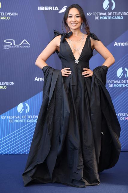 Armenian influencer Edita Shahumyan arrives for the opening ceremony of the 65th Monte-Carlo Television Festival in Monaco on June 12, 2026. (Photo by Valery HACHE / AFP)