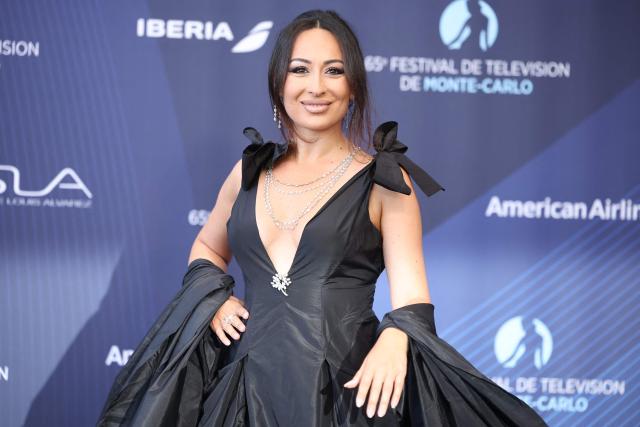 Armenian influencer Edita Shahumyan arrives for the opening ceremony of the 65th Monte-Carlo Television Festival in Monaco on June 12, 2026. (Photo by Valery HACHE / AFP)