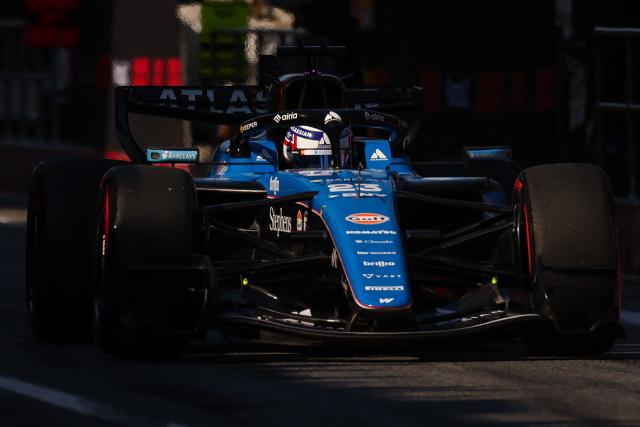 Williams' Thai driver Alexander Albon takes part in the second practice session at the Circuit de Catalunya ahead of the Catalonia Formula One Grand Prix in Montmelo, on the outskirts of Barcelona on June 12, 2026. (Photo by Josep LAGO / AFP)
