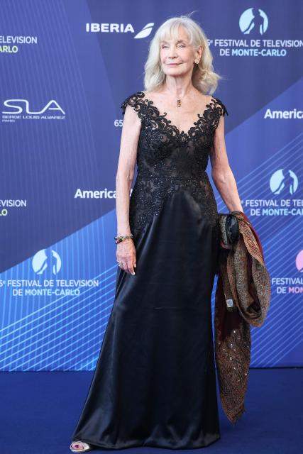 French actress Marie-Christine Adam arrives for the opening ceremony of the 65th Monte-Carlo Television Festival in Monaco on June 12, 2026. (Photo by Valery HACHE / AFP)