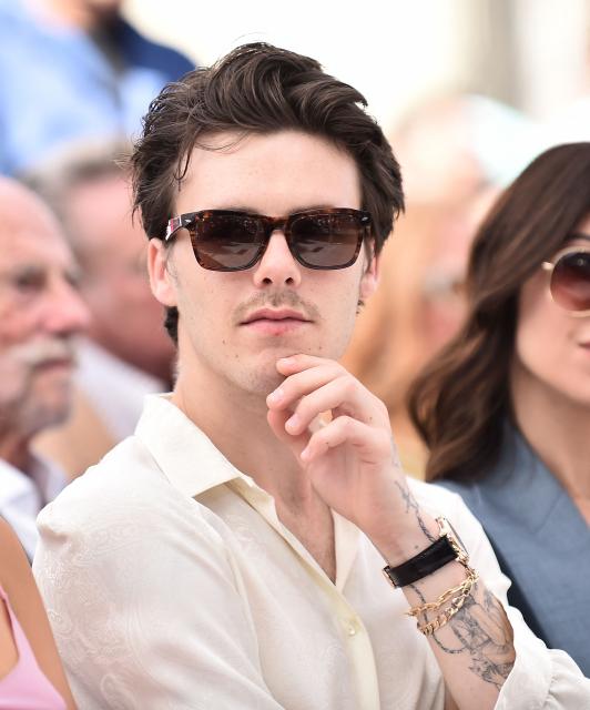 Cruz Beckham attends his father English former footballer David Beckham's Hollywood Walk of Fame star ceremony in Hollywood, California, on June 12, 2026. (Photo by LISA O'CONNOR / AFP)