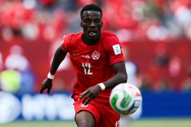 Canada's forward #12 Tani Oluwaseyi runs after the ball during the 2026 World Cup Group B football match between Canada and Bosnia and Herzegovina at the Toronto Stadium in Toronto on June 12, 2026. (Photo by Cole Burston / AFP)