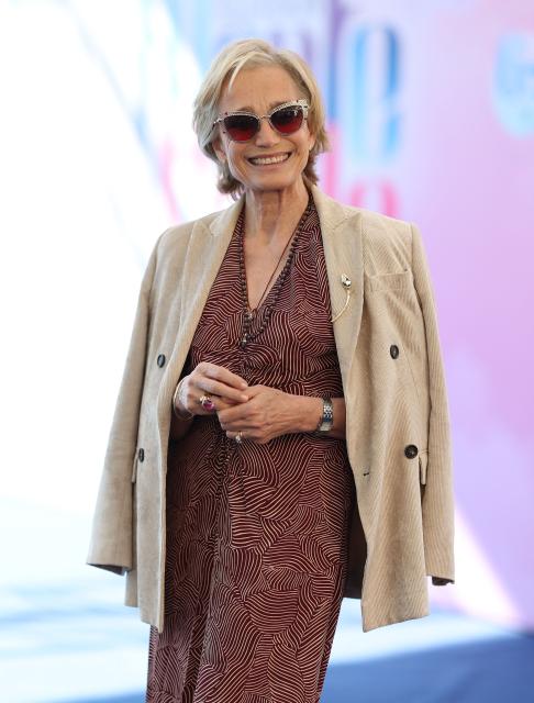 Kristin Scott Thomas poses as part of the 65th Monte-Carlo Television Festival in the principality of Monaco on June 13, 2026. (Photo by Valery HACHE / AFP)
