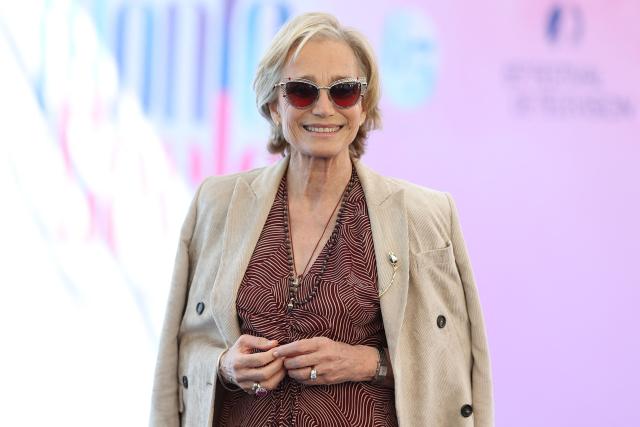 Kristin Scott Thomas poses as part of the 65th Monte-Carlo Television Festival in the principality of Monaco on June 13, 2026. (Photo by Valery HACHE / AFP)