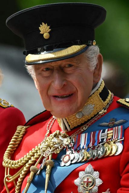 Britain's King Charles III arrives to attend the King's Birthday Parade "Trooping the Colour" in London on June 13, 2026. (Photo by JUSTIN TALLIS / AFP)