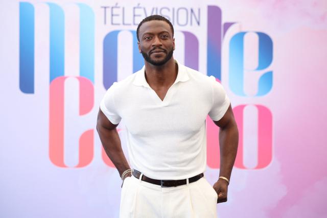 US actor Aldis Hodge poses during a photocall for the TV series "Cross" as part of the 65th Monte-Carlo Television Festival in the principality of Monaco on June 13, 2026. (Photo by Valery HACHE / AFP)