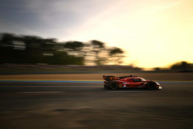 Korean Genesis GMR-001-Hypercar #17 of GENESIS MAGMA RACING (LMDh) competes during the 94th edition of the 24 Hours of Le Mans, the motor endurance race, in Le Mans, western France, on June 13, 2026. (Photo by Lou BENOIST / AFP)