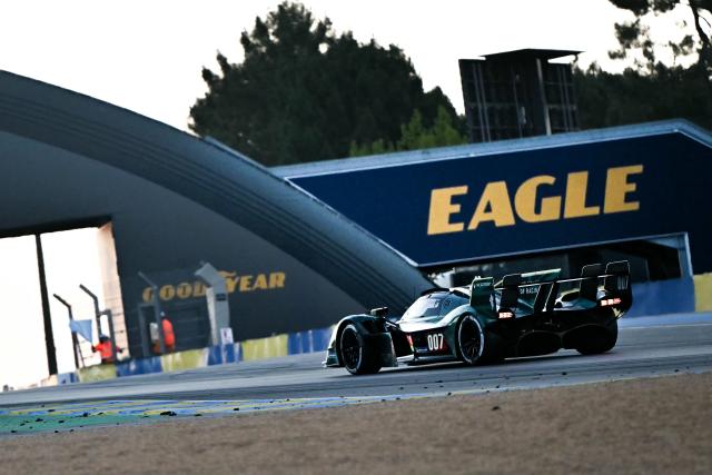 Japanese Toyota TR010 Hybrid Hypercar #7 of TOYOTA RACING (LMH) competes during the 94th edition of the 24 Hours of Le Mans, the motor endurance race, in Le Mans, western France, on June 14, 2026. (Photo by Lou BENOIST / AFP)