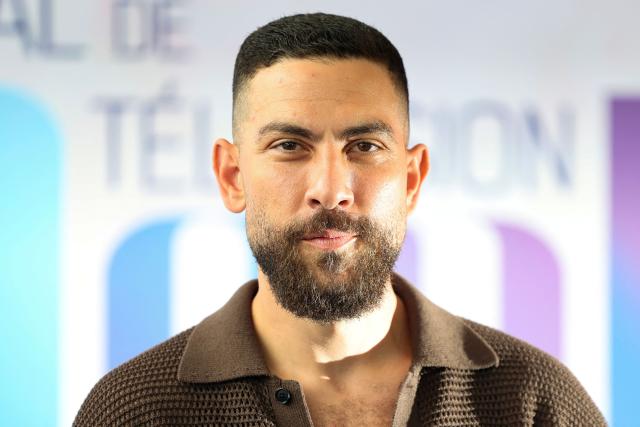 US-Egyptian actor Zeeko Zaki poses during a photocall for the TV series "Wolf" as part of the 65th Monte-Carlo Television Festival in the principality of Monaco on June 14, 2026. (Photo by Valery HACHE / AFP)