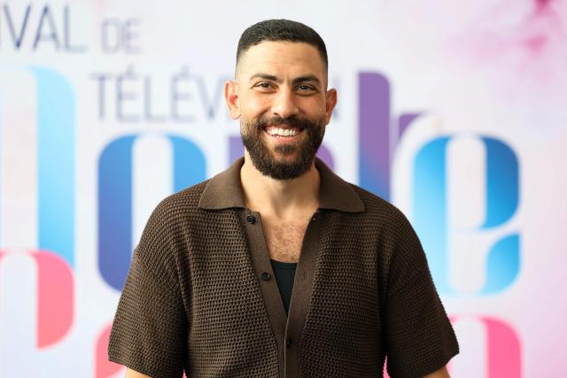 US-Egyptian actor Zeeko Zaki poses during a photocall for the TV series "Wolf" as part of the 65th Monte-Carlo Television Festival in the principality of Monaco on June 14, 2026. (Photo by Valery HACHE / AFP)