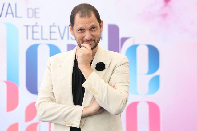 French magician Eric Antoine poses during a photocall for the TV series "Les traitres" as part of the 65th Monte-Carlo Television Festival in the principality of Monaco on June 14, 2026. (Photo by Valery HACHE / AFP)