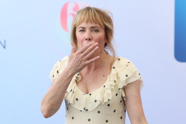 French actress Julie Depardieu poses during a photocall for the TV series "Les derniers jours de Charles Baudelaire" as part of the 65th Monte-Carlo Television Festival in the Principality of Monaco on June 14, 2026. (Photo by Valery HACHE / AFP)
