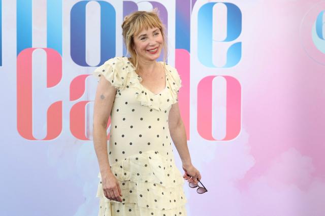 French actress Julie Depardieu poses during a photocall for the TV series "Les derniers jours de Charles Baudelaire" as part of the 65th Monte-Carlo Television Festival in the Principality of Monaco on June 14, 2026. (Photo by Valery HACHE / AFP)