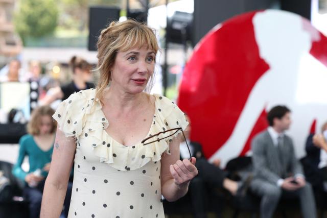 Julie Depardieu poses during a photocall for the TV series "Les derniers jours de Charles Baudelaire" as part of the 65th Monte-Carlo Television Festival in the principality of Monaco on June 14, 2026. (Photo by Valery HACHE / AFP)