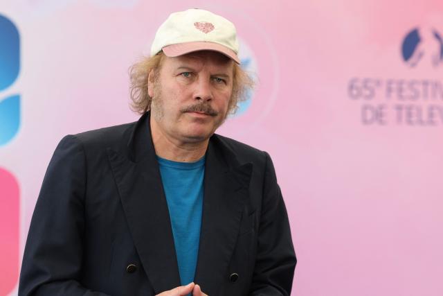 French singer-songwriter and actor Philippe Katerine poses during a photocall for the TV series "Les derniers jours de Charles Baudelaire" as part of the 65th Monte-Carlo Television Festival in the Principality of Monaco on June 14, 2026. (Photo by Valery HACHE / AFP)