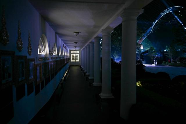 View from the East Colonnade during the "UFC Freedom 250" mixed martial arts event on the South Lawn of the White House in Washington, DC, on June 14, 2026. (Photo by Brendan SMIALOWSKI / AFP)
