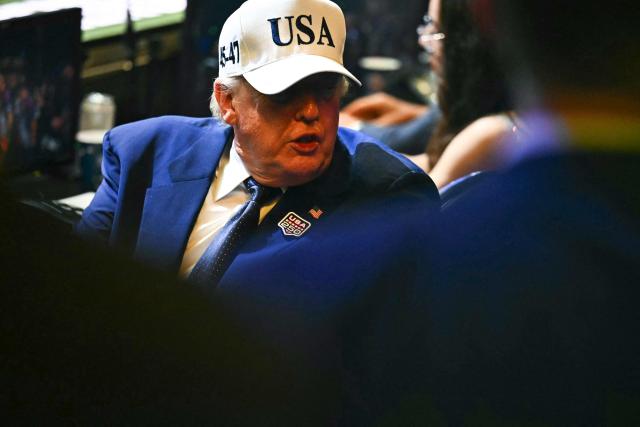 US President Donald Trump attends the "UFC Freedom 250" mixed martial arts event on the South Lawn of the White House in Washington, DC, June 14, 2026. (Photo by Kent NISHIMURA / AFP)