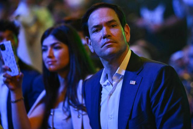US Secretary of State Marco Rubio attends the "UFC Freedom 250" mixed martial arts event on the South Lawn of the White House in Washington, DC, June 14, 2026. (Photo by Kent NISHIMURA / AFP)