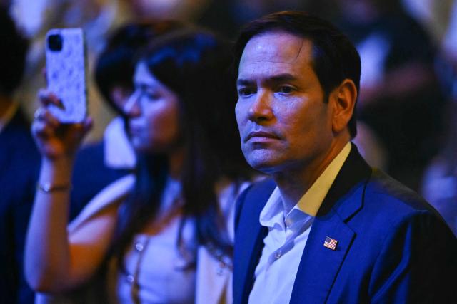 US Secretary of State Marco Rubio attends the "UFC Freedom 250" mixed martial arts event on the South Lawn of the White House in Washington, DC, June 14, 2026. (Photo by Kent NISHIMURA / AFP)