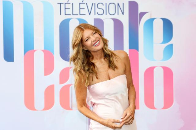 US actress Michelle Stafford poses during a photocall for the TV series "The bold and the beautiful" as part of the 65th Monte-Carlo Television Festival in the principality of Monaco on June 15, 2026. (Photo by Valery HACHE / AFP)