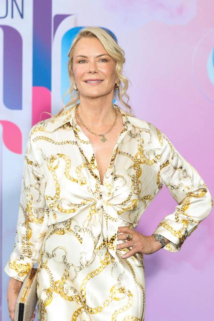 US actress Katherine Kelly Lang poses during a photocall for the TV series "The Bold and the Beautiful" as part of the 65th Monte-Carlo Television Festival in the principality of Monaco on June 15, 2026. (Photo by Valery HACHE / AFP)