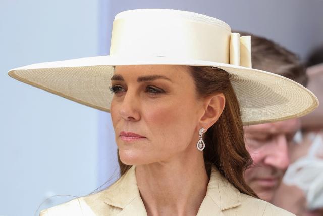 Britain's Catherine, Princess of Wales attends the annual Order of the Garter service at St. George's Chapel in Windsor Castle, west of London, on June 15, 2026. The Order of the Garter is the oldest and most senior Order of Chivalry in Britain, established by King Edward III nearly 700 years ago. (Photo by Chris Jackson / POOL / AFP)