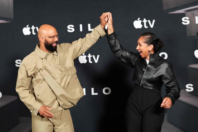 US actor and rapper Common (L) and Welsh actress Alexandria Riley attend Apple TV's "Silo" season 3 at Il Posto - Four Seasons Hotel in Los Angeles on June 15, 2026. (Photo by VALERIE MACON / AFP)