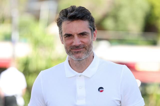 French actor Gil Alma poses during a photocall for the TV series "Cesar Wagner" as part of the 65th Monte-Carlo Television Festival in the principality of Monaco on June 16, 2026. (Photo by Valery HACHE / AFP)