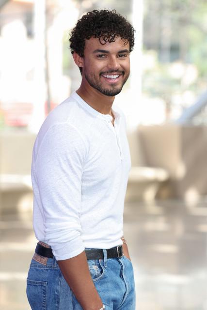 British actor Matthew Broome poses during a photocall as part of the 65th Monte-Carlo Television Festival in the principality of Monaco on June 16, 2026. (Photo by Valery HACHE / AFP)