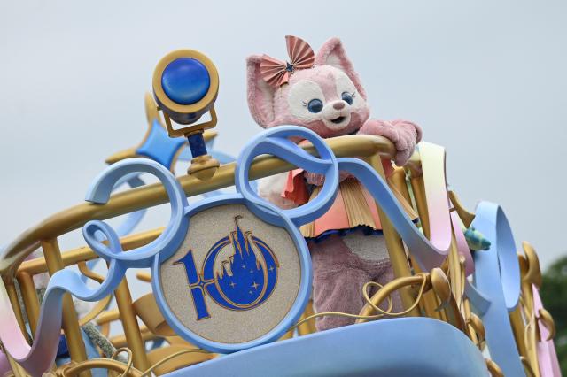 Disney character LinaBell is seen during a Disney parade at Shanghai Disney Resort in Shanghai on June 16, 2026. (Photo by Jade Gao / AFP)