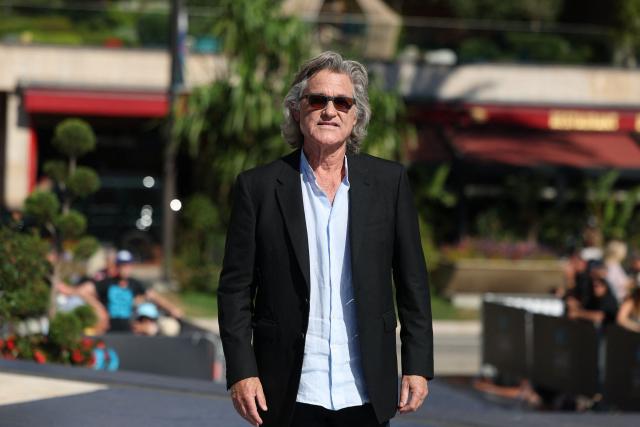 US actor Kurt Russell poses as he arrives at the 65th Monte-Carlo Television Festival in the principality of Monaco on June 16, 2026. (Photo by Valery HACHE / AFP)